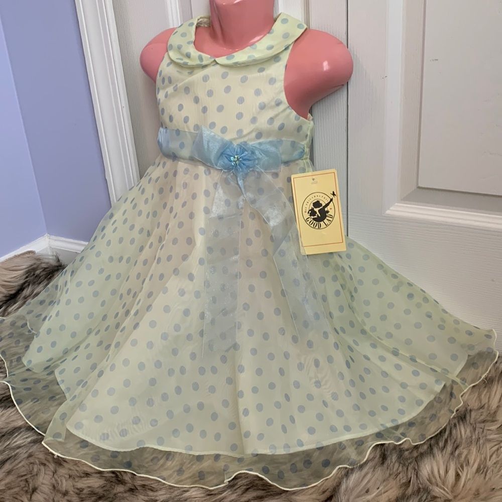 Fashion Girls Sleeveless Casual Formal Dressy Dress 4T